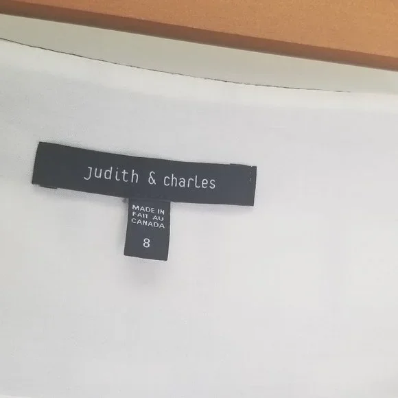 Judith & Charles Lined Black and White Plaid Front Pleated A-Line Skirt Size 8 - Picture 4 of 8